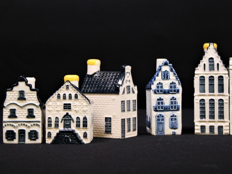 Bols - KLM Blue Delft's verzamelhuisjes (11 stuks)
